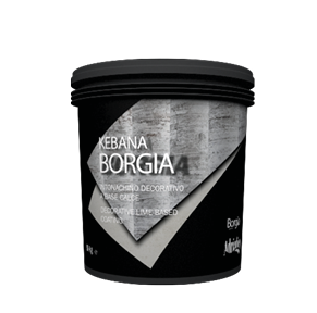 <span>KEBANA BORGIA</span> Intonachino decorativo a base di calce, per effetto travertino