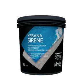 <span>KEBANA SIRENE</span> Finitura decorativa testurizzata con riflessi caldi e lucenti